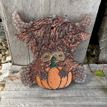 Load image into Gallery viewer, Fall Highland Cow Car Freshie