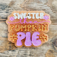 Load image into Gallery viewer, Fall “Sweeter than Pumpkin Pie” Car Freshie
