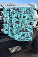 Load image into Gallery viewer, SMALL Turquoise Nights Wild Rag