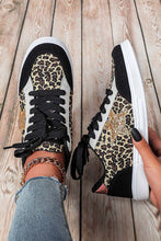 Load image into Gallery viewer, Color Block Glitter Star Patchwork Lace-up sneakers