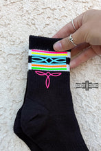Load image into Gallery viewer, Neon Boot Stitch Socks