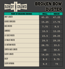 Load image into Gallery viewer, Broken Bow Duster