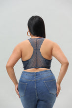 Load image into Gallery viewer, Plus Size Seamless Front Lace Racerback Bralette – Soft Stretch Fit