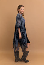 Load image into Gallery viewer, Velvet Dream Mesh Tapestry Kimono