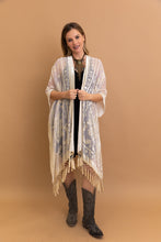 Load image into Gallery viewer, Lush Velvet Mesh Tapestry Kimono
