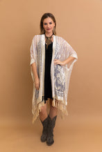 Load image into Gallery viewer, Velvet Dream Mesh Tapestry Kimono