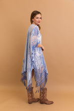 Load image into Gallery viewer, Lush Velvet Mesh Tapestry Kimono
