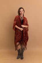 Load image into Gallery viewer, Velvet Dream Mesh Tapestry Kimono