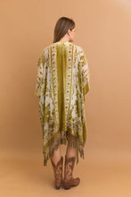 Load image into Gallery viewer, Lush Velvet Mesh Tapestry Kimono