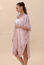 Load image into Gallery viewer, Lightweight Crochet Trim Boho Kimono Cardigan
