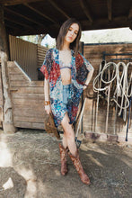 Load image into Gallery viewer, Allover Floral Print Kimono