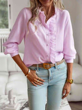 Load image into Gallery viewer, ClaudiaG Nat Ruffle Trim Shirt