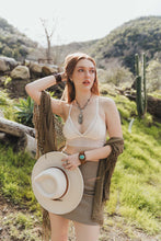 Load image into Gallery viewer, Crochet Medallion Tassel Kimono Kimonos