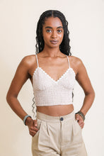 Load image into Gallery viewer, Gingham Smocked Bralette