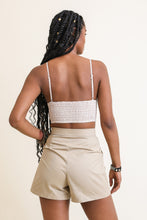 Load image into Gallery viewer, Gingham Smocked Bralette