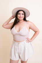 Load image into Gallery viewer, Gingham Smocked Bralette Plus Size