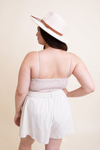 Load image into Gallery viewer, Gingham Smocked Bralette Plus Size