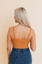 Load image into Gallery viewer, Groove Wave Knit Button Brami Top
