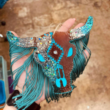 Load image into Gallery viewer, Bull Skull with Fringe Car Freshie