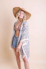 Load image into Gallery viewer, Moroccan Inspired Tapestry Kimono One Size / Ivory