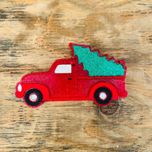 Load image into Gallery viewer, Christmas Truck with Tree Car Freshie
