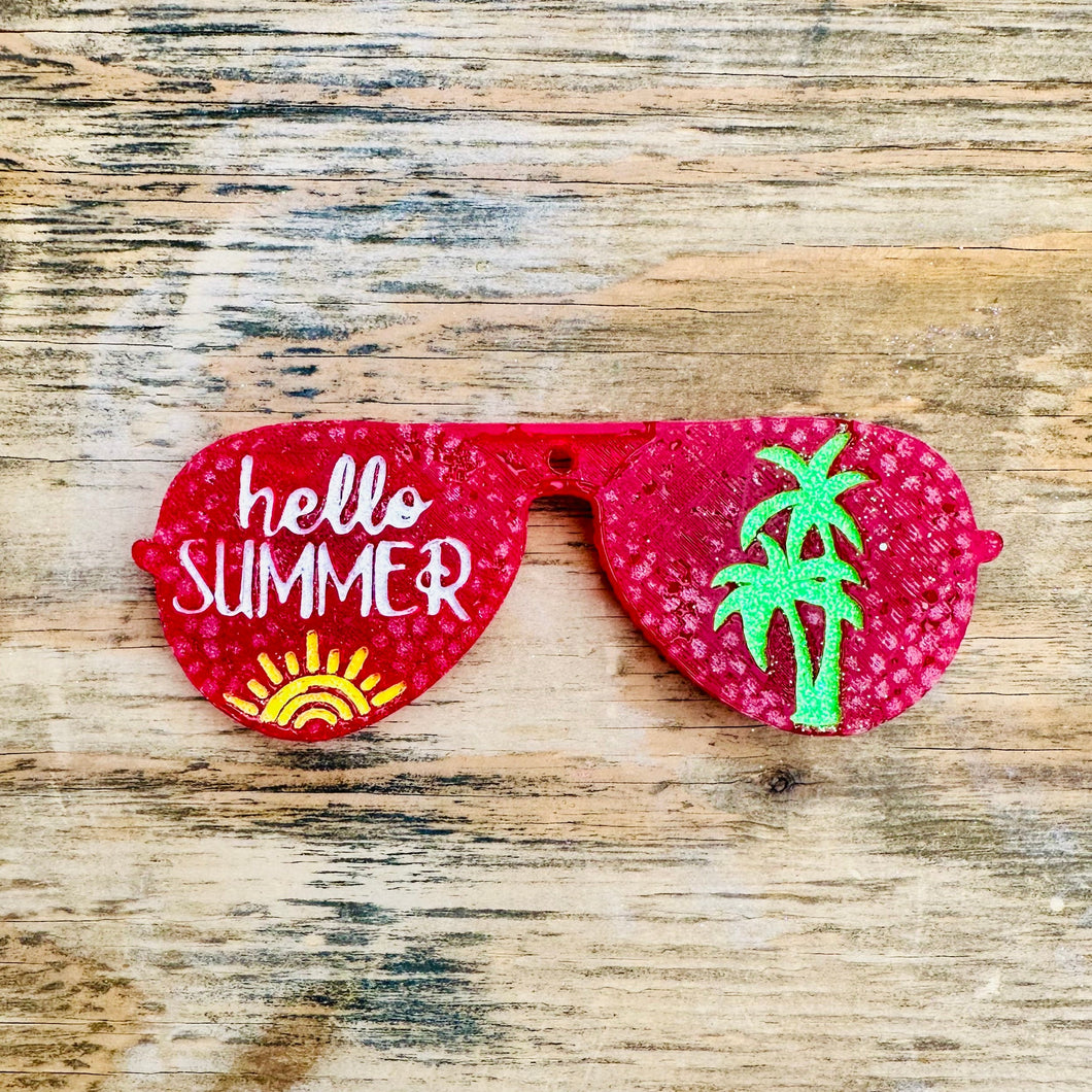 “Hello Summer” Sunglasses Car Freshie