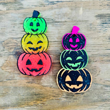 Load image into Gallery viewer, Halloween Triple Stack Jack-o-Lantern Car Freshie
