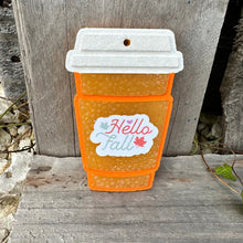 Load image into Gallery viewer, Fall Coffee Cup Car Freshie
