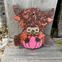 Load image into Gallery viewer, Fall Highland Cow Car Freshie
