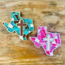 Load image into Gallery viewer, **Custom** Mosaic Texas Cross Car Freshie
