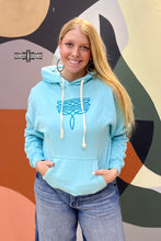 Load image into Gallery viewer, Turquoise Bali Boot Stitch Hoodie
