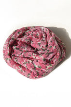 Load image into Gallery viewer, Sachet Pink Floral Print Lightweight Large Scarf

