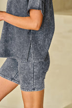 Load image into Gallery viewer, Mineral Washed Oversized T Shirt and Shorts Set
