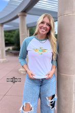 Load image into Gallery viewer, Taos Thunderbird Raglan

