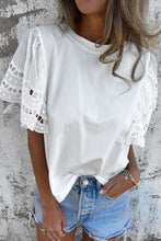 Load image into Gallery viewer, Hollow Out Short Sleeve Top
