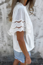 Load image into Gallery viewer, Hollow Out Short Sleeve Top
