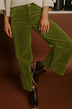 Load image into Gallery viewer, Corduroy Solid Color High Waist Wide Leg Pants
