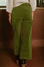 Load image into Gallery viewer, Corduroy Solid Color High Waist Wide Leg Pants
