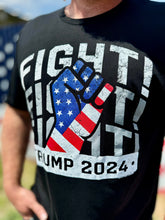 Load image into Gallery viewer, Fight Fight Fight Trump 2024 Tee
