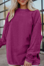 Load image into Gallery viewer, Ribbed Corduroy Oversized Sweatshirt
