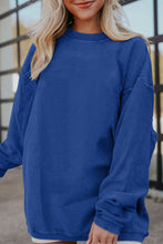 Load image into Gallery viewer, Ribbed Corduroy Oversized Sweatshirt
