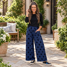 Load image into Gallery viewer, Polka Dot Wide Leg Elastic Waist Casual Pants
