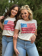 Load image into Gallery viewer, Barbara's Paisley Flag Tee
