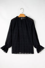 Load image into Gallery viewer, Striking Pleated Flared Cuff Long Sleeve Blouse
