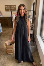 Load image into Gallery viewer, Sleeveless Wide Leg Textured Jumpsuit
