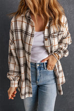 Load image into Gallery viewer, Oversized Plaid Pattern Shacket with Slits
