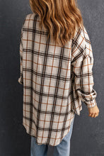 Load image into Gallery viewer, Oversized Plaid Pattern Shacket with Slits
