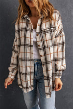 Load image into Gallery viewer, Oversized Plaid Pattern Shacket with Slits
