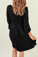 Load image into Gallery viewer, Button Up High Waist Long Sleeve Dress
