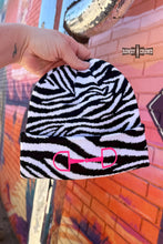 Load image into Gallery viewer, WHITE Zebra Bit Beanie
